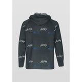SWEATER REGULAR FIT IN WOOL BLEND YARN WITH ALL OVER JACQUARD LOGO