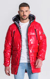 RED ICELAND PUFFER COAT GIANNI KAVANAGH