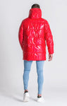 RED ICELAND PUFFER COAT GIANNI KAVANAGH