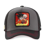 Gorra trucker gris y negra Son Goku Niño GOK4 Dragon Ball de Capslab